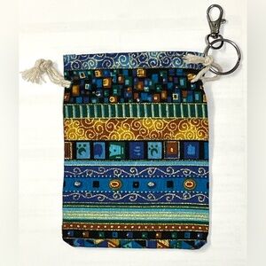 Drawstring Bag with Clip Key ring